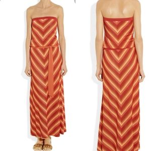 Haute Hippie strapless knitted maxi dress